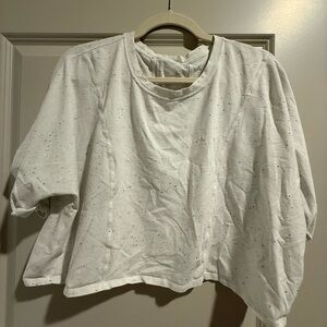 Lululemon Athletica White Speckled Top